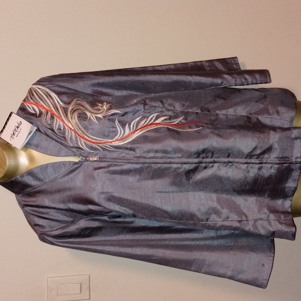 Bob Mackie NWT Dragon Silk Jkt M